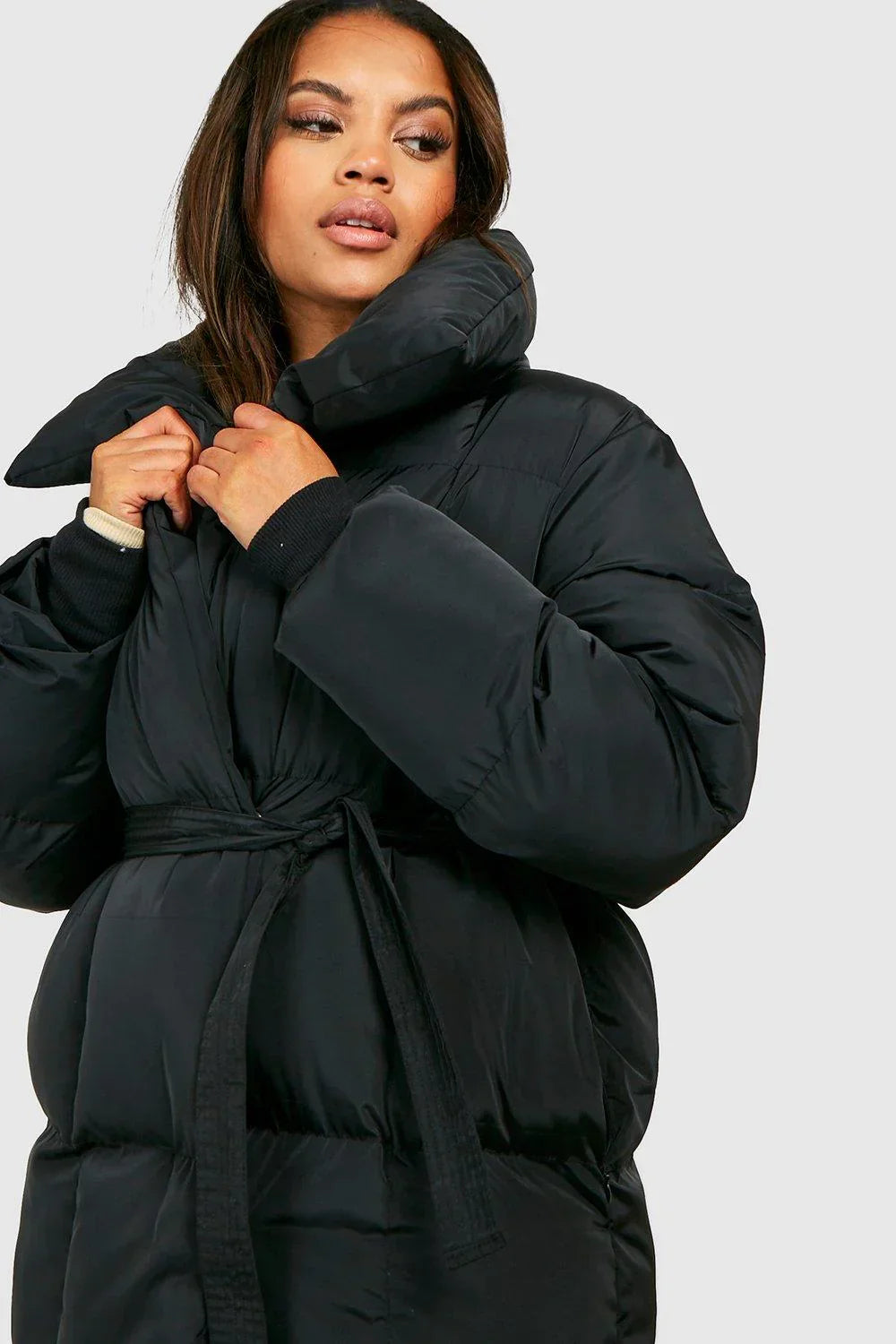 Eleganta Dam Quiltad Pufferjacka