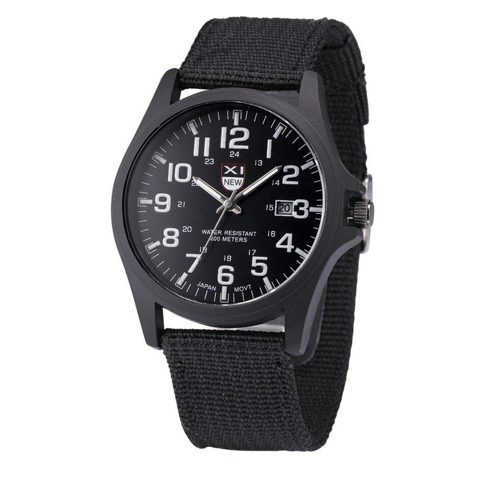 Herr Taktisk Militärklocka | Robust Utomhus Sportdesign