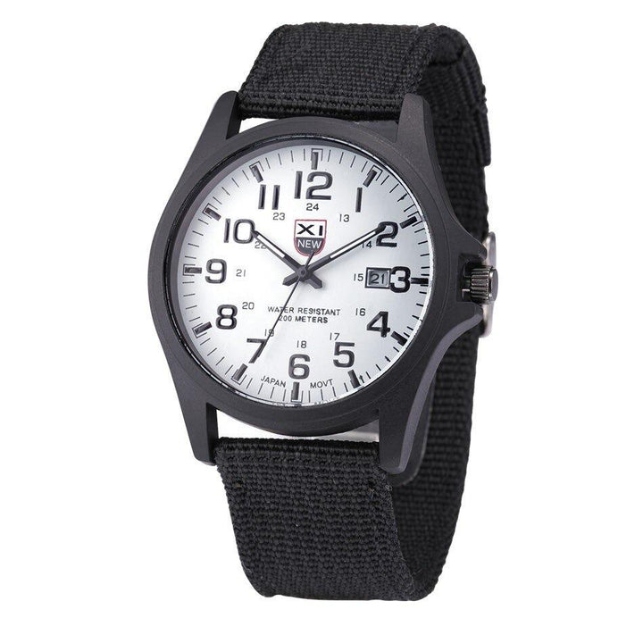 Herr Taktisk Militärklocka | Robust Utomhus Sportdesign