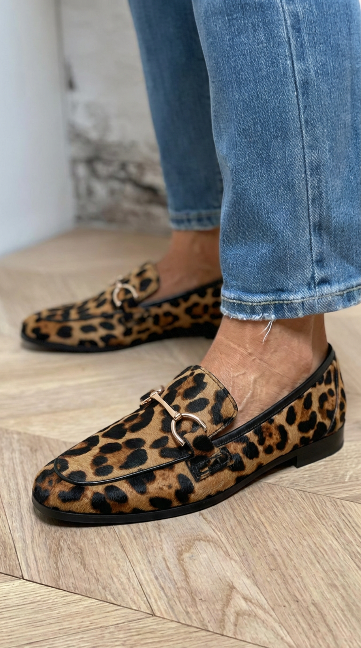 Dam Leopard Tryck Dagdrivare | Djärv Vardagsstil