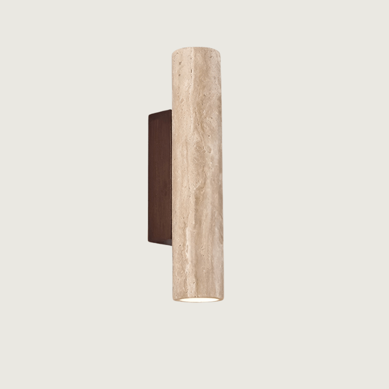 Travertin Vägglampa | Modern Natursten Belysning