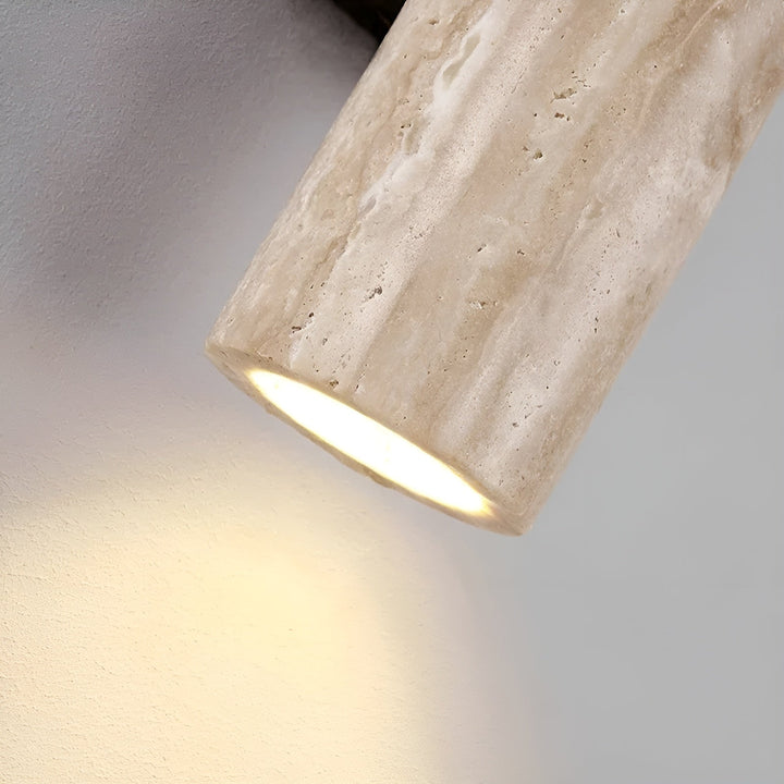 Travertin Vägglampa | Modern Natursten Belysning