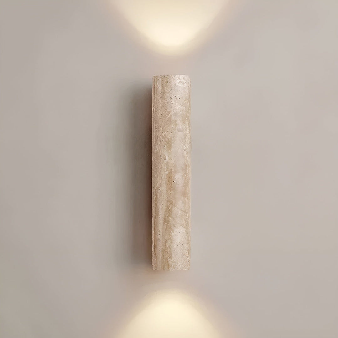 Travertin Vägglampa | Modern Natursten Belysning
