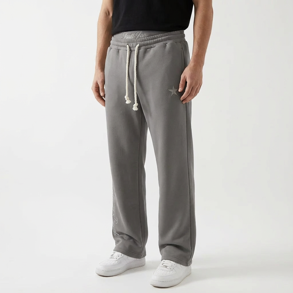 Unisex Säckig Joggingbyxor | Avspänd Passform Vardaglig Mjukisbyxor