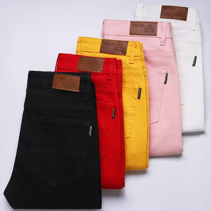 Herr Komfort Denim Stil Jeans | Avslappnad Passform