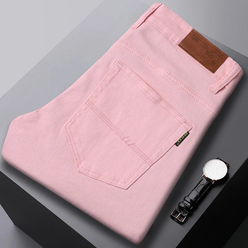Herr Komfort Denim Stil Jeans | Avslappnad Passform
