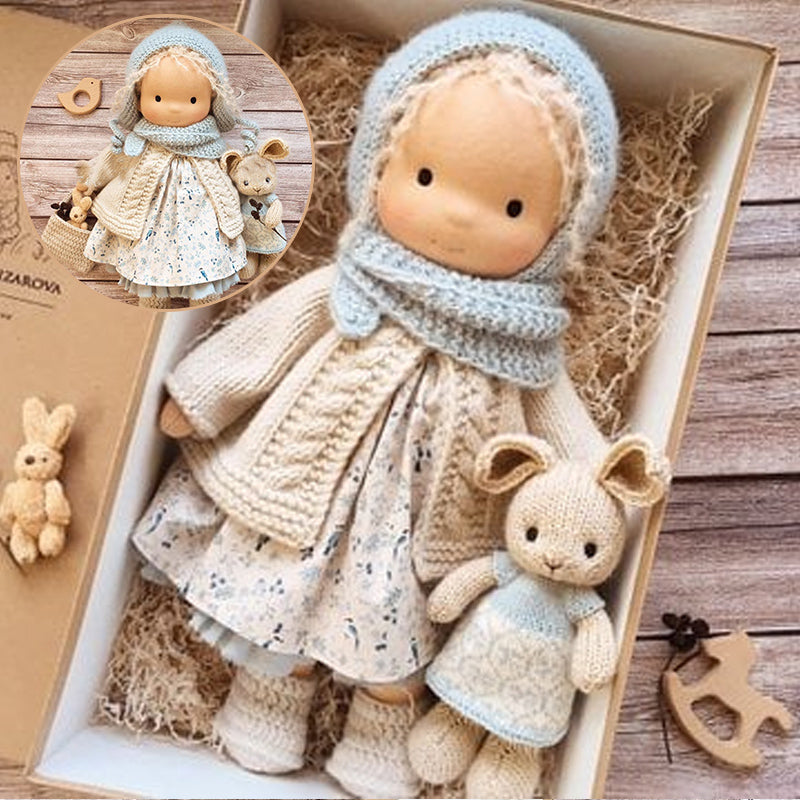 Handgjord Babydocka i Waldorf-Stil
