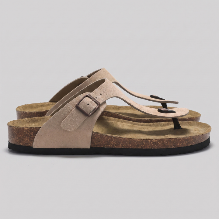 Herr Imitationsmocka Spänne Sandaler | Korkstil Fotbädd Komfort