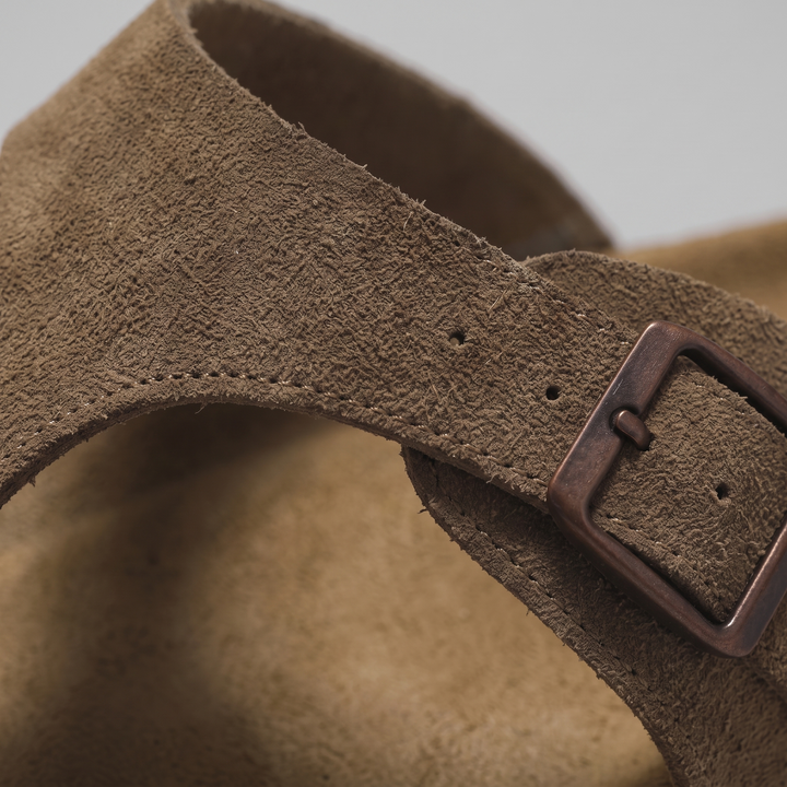 Herr Imitationsmocka Spänne Sandaler | Korkstil Fotbädd Komfort