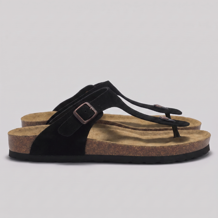 Herr Imitationsmocka Spänne Sandaler | Korkstil Fotbädd Komfort