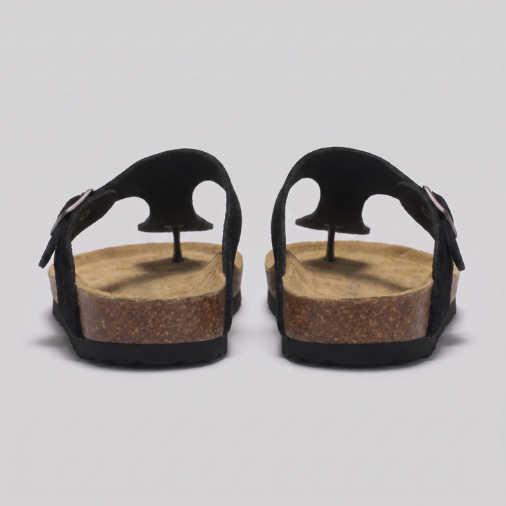 Herr Imitationsmocka Spänne Sandaler | Korkstil Fotbädd Komfort