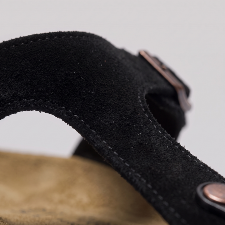 Herr Imitationsmocka Spänne Sandaler | Korkstil Fotbädd Komfort