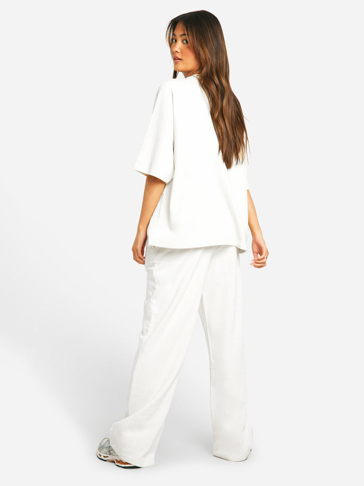 Dam Överdimensionerat Vinterset | Mysig Tvådelad Loungeoutfit