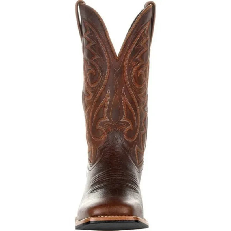 Herr Läderstil Cowboystövlar