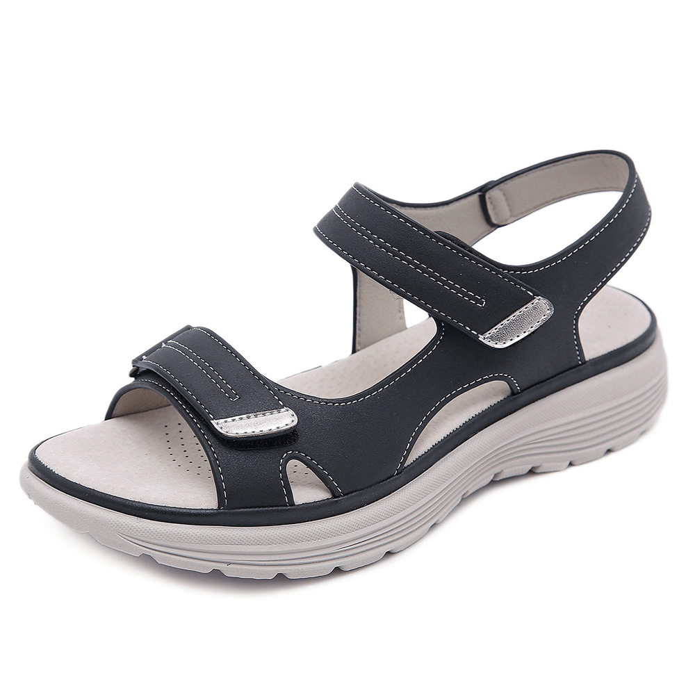 Unisex Ortopediska Sandaler | Läderstil Justerbara Remmar