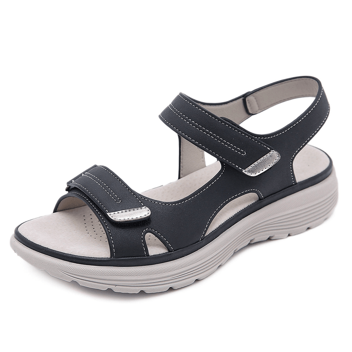Unisex Ortopediska Sandaler | Läderstil Justerbara Remmar