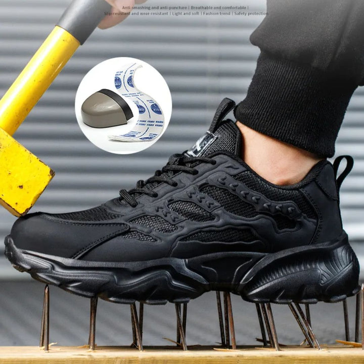 Herr Stålhätta Arbetssneakers | Slitstarka Skyddsskor