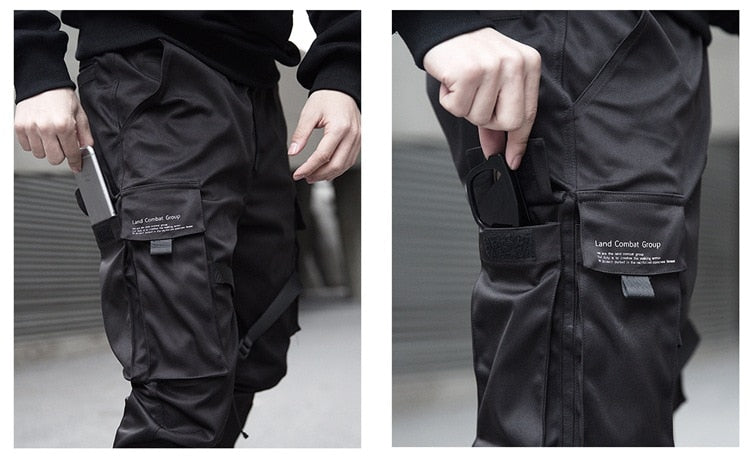 Herr Techwear Taktisk Joggare | Flera Fickor Stads Cargobyxor