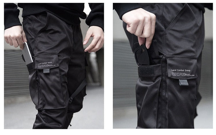 Herr Techwear Taktisk Joggare | Flera Fickor Stads Cargobyxor