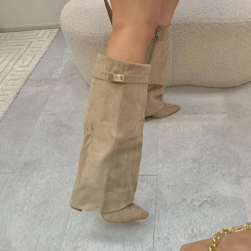 Apollonia | Chic Damen Knähöga Stövlar