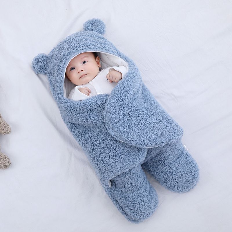 Bebis Bomull Stil Sovpåse med Söt Björndesign