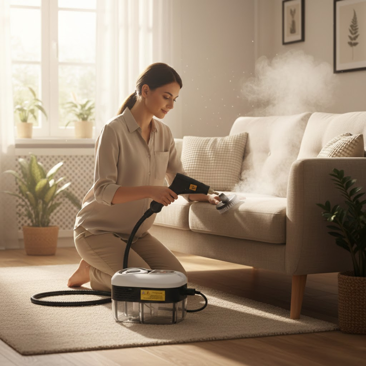 Högtrycksångrengörare 2500W | Bärbar Djuprengöring
