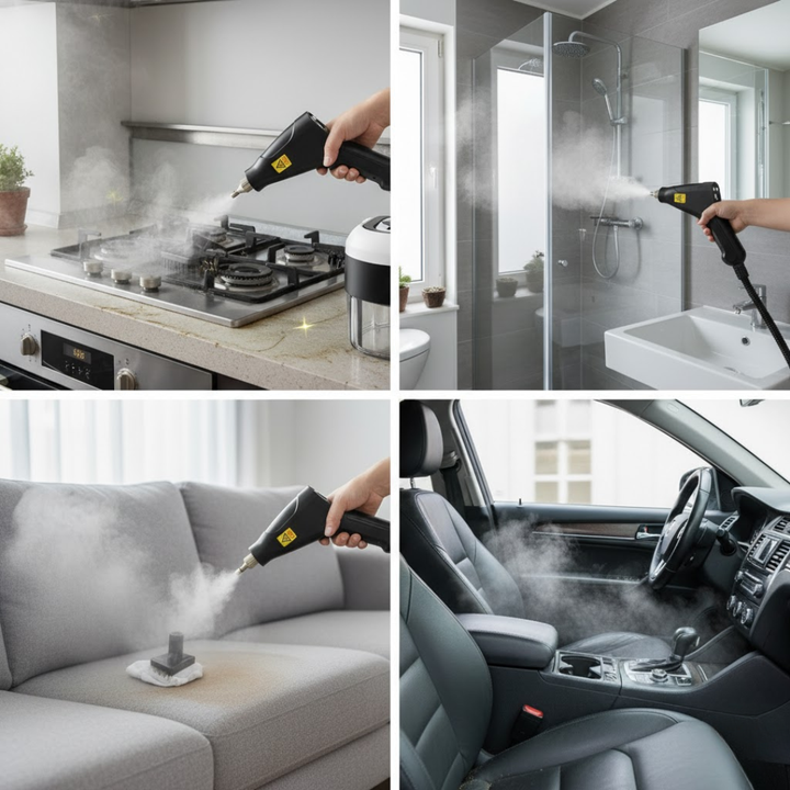Högtrycksångrengörare 2500W | Bärbar Djuprengöring