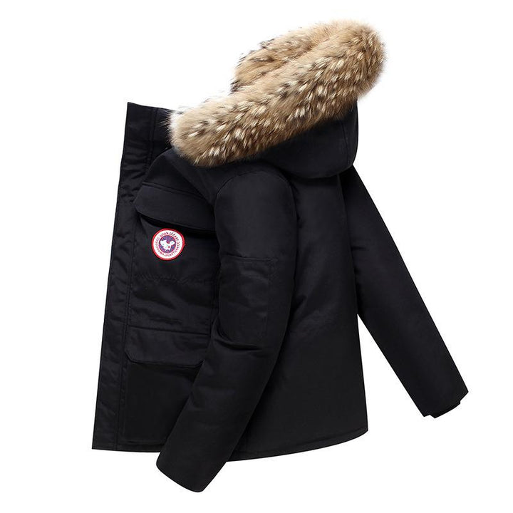 Herr Varm Vadderad Parkas | Mellanglång Vinterjacka