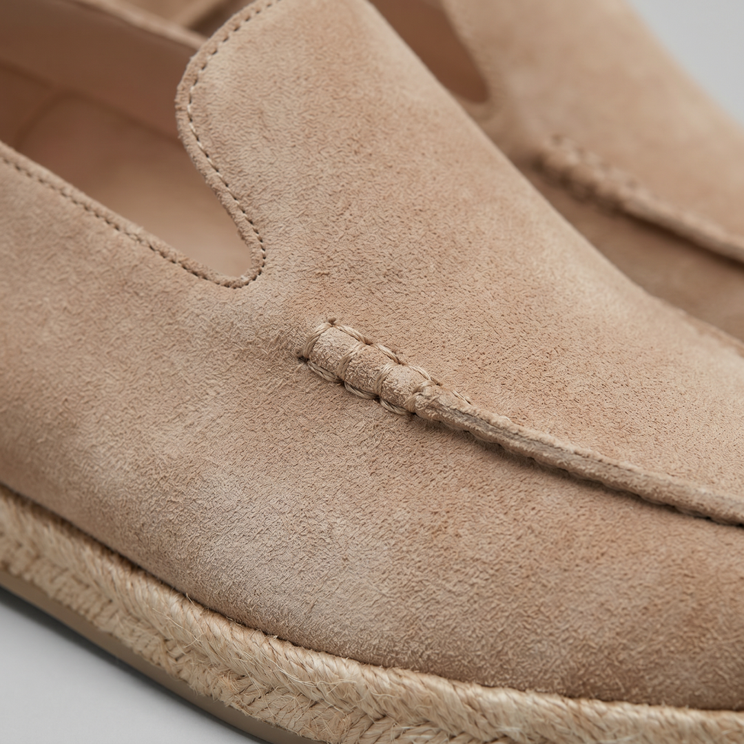 Herr Mocka Stil Espadrill Dagdrivare | Jute Trimning Sommar Glid-På