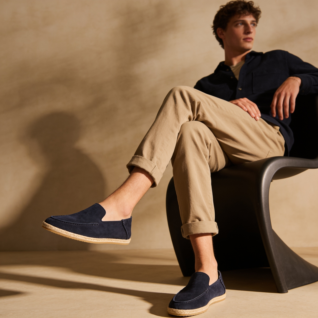 Herr Mocka Stil Espadrill Dagdrivare | Jute Trimning Sommar Glid-På