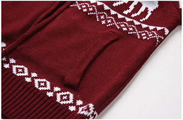Engelhard | Julmönstrad Zip-up Tröja