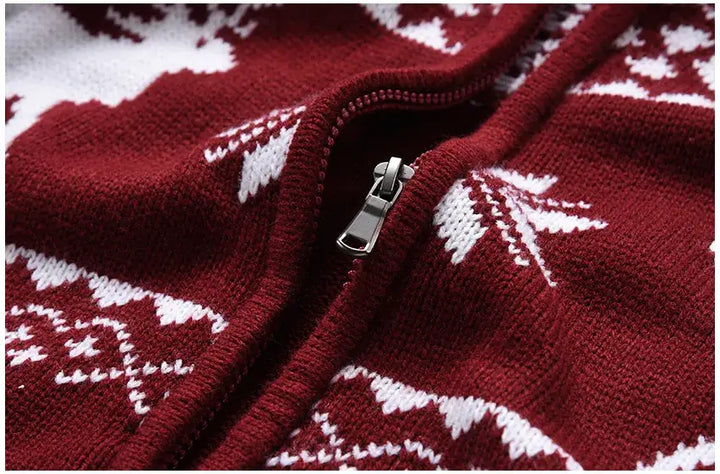 Engelhard | Julmönstrad Zip-up Tröja
