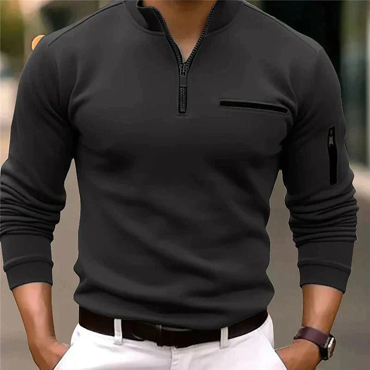 Finian | Män Kvartal-Blixtlås Pullover