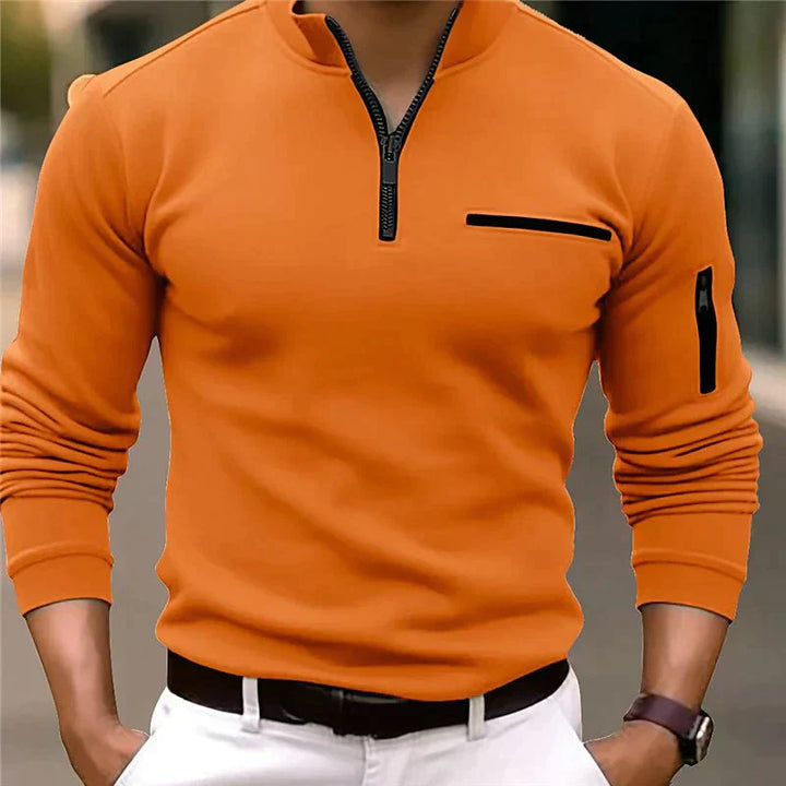 Finian | Män Kvartal-Blixtlås Pullover