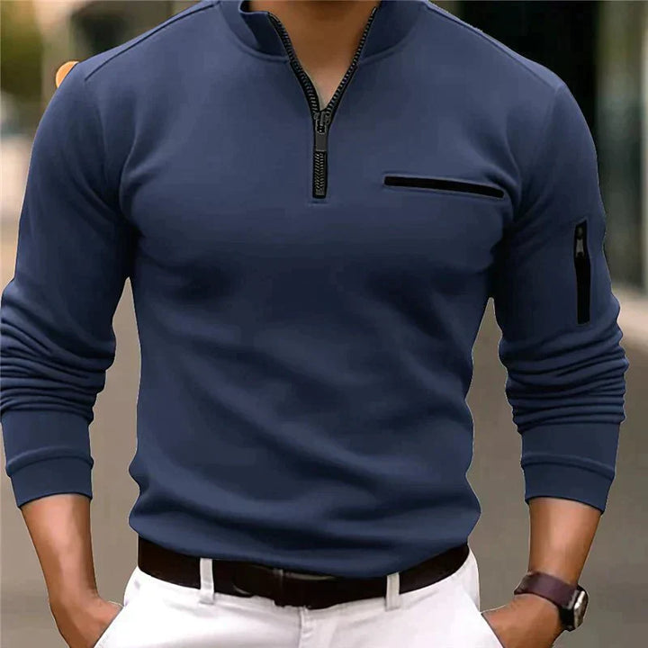 Finian | Män Kvartal-Blixtlås Pullover