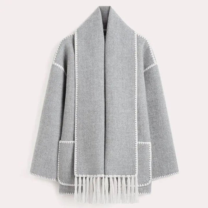 Zoe | Eleganta Damkappa med Halsduk