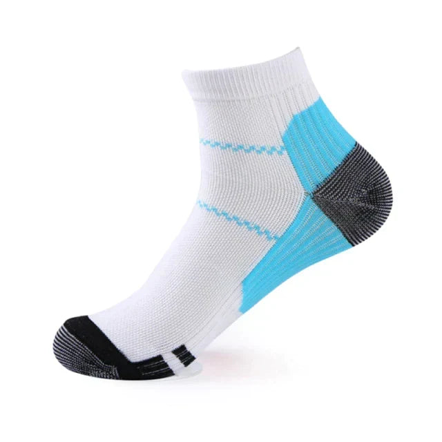 Unisex Kompressions Ankelstrumpor | Ergonomiskt Stöd 3-Pack