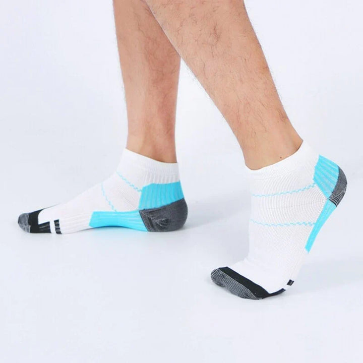 Unisex Kompressions Ankelstrumpor | Ergonomiskt Stöd 3-Pack