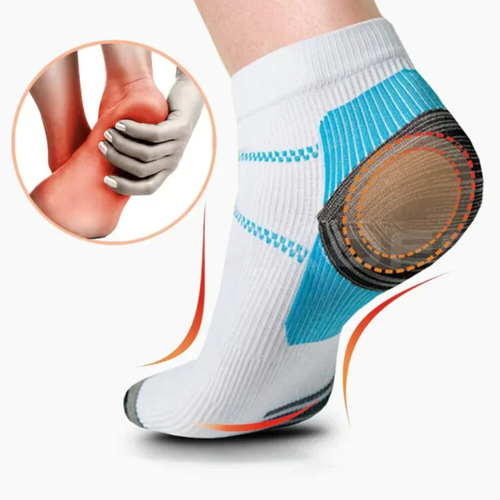Unisex Kompressions Ankelstrumpor | Ergonomiskt Stöd 3-Pack